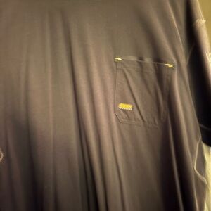 Ariat Black Short-Sleeve Pocket Tee with Yellow Stitch Accents